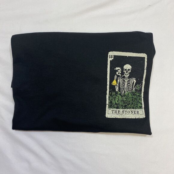 Fresh Laundry T Shirt Men's 3XL Black The Stoner Skeleton Potion Stoner 18 Card - Picture 7 of 9